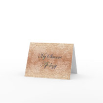 My Sincere Apology cards