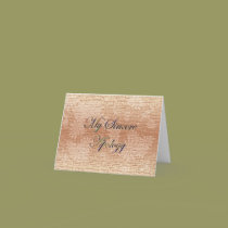 My Sincere Apology cards