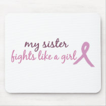 My sister fights like a girl 2008 mousepads