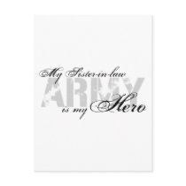 My Sister-in-law My Hero - ARMY Post Cards