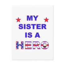 My Sister Is A Hero Postcard