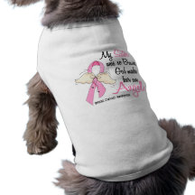 My Sister Is An Angel 2 Breast Cancer Pet T Shirt