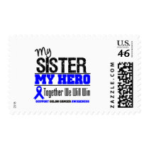 My Sister, My Hero Colon Cancer Postage Stamps