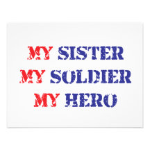 My sister, my soldier, my hero announcement