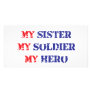 My sister, my soldier, my hero personalized photo card