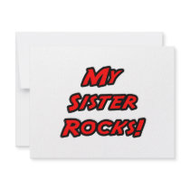 My Sister Rocks invitations by Proud_Sister_Shirts My Sister Rocks invitations