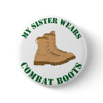My Sister Wears Combat Boots - Button