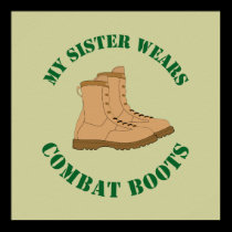 My Sister Wears Combat Boots - Poster posters