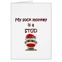 My Sock Monkey Is A Stud Cards