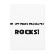 MY Software Developer ROCKS! postcards by professions MY Software Developer ROCKS! postcards