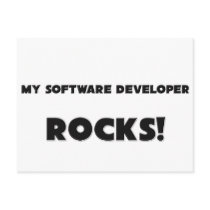 MY Software Developer ROCKS! postcards by professions MY Software Developer ROCKS! postcards