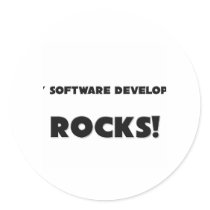 MY Software Developer ROCKS! stickers by professions MY Software Developer ROCKS! stickers