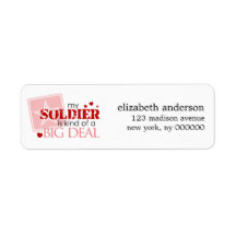 My Soldier is kind of a Big Deal Address Labels