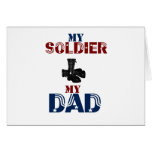 My Soldier My Dad Boots Greeting Card