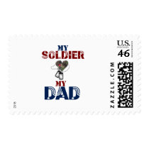My Soldier My Dad Heart Stamp