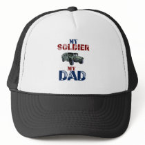 My Soldier My Dad Hummer Trucker Hats