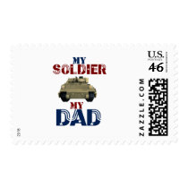 My Soldier My Dad Tank2 Postage Stamps