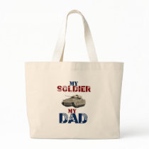 My Soldier My Dad Tank Canvas Bag