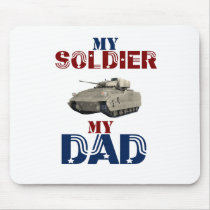My Soldier My Dad Tank Mouse Mat