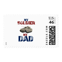 My Soldier My Dad Tank Stamp