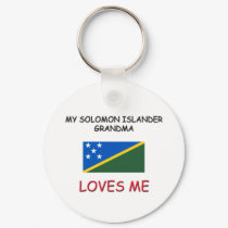My Solomon Islander Grandma Loves Me keychains by flagshirt My Solomon Islander Grandma Loves Me keychains