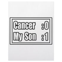 My Son Beat Cancer (Scoreboard) Letterhead Design