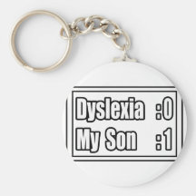 My Son Beat Dyslexia (Scoreboard) Key Chains