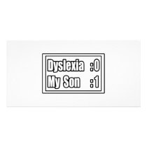 My Son Beat Dyslexia (Scoreboard) photo cards