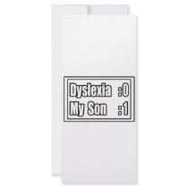 My Son Beat Dyslexia (Scoreboard) Custom Rack Cards