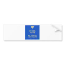 My Son Fights CHD with every heart beat Bumper Sticker