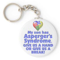 My Son Has Asperger's Keychain
