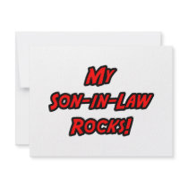 My Son-In-Law Rocks invitations