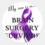 My Son Is A Brain Surgery Survivor Sticker