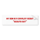 My Son is a Cavalry Scout Bumper Sticker
