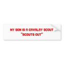 My Son is a Cavalry Scout bumper stickers