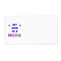 My Son Is A Hero Shipping Labels