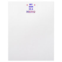 My Son Is A Hero Letterhead Template