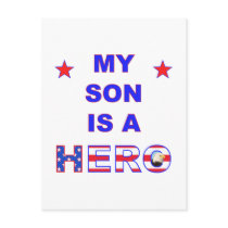 My Son Is A Hero Post Card