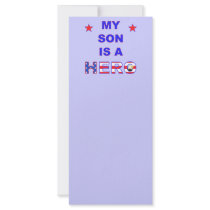 My Son Is A Hero Rack Cards