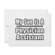 My Son Is A Physician Assistant Personalized Invitations