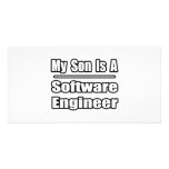 My Son Is A Software Engineer Custom Photo Card
