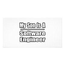 My Son Is A Software Engineer Custom Photo Card