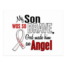 My Son Is An Angel Lung Cancer Postcard