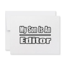 My Son Is An Editor invitations by Editor_Shirts My Son Is An Editor invitations