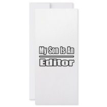 My Son Is An Editor Rack Card Design