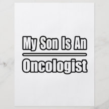 My Son Is An Oncologist Full Color Flyer