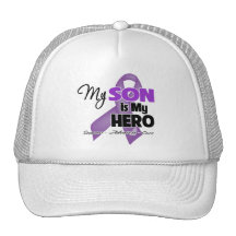 My Son is My Hero - Purple Ribbon Hat