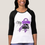 My Son is My Hero - Purple Ribbon Tee Shirts