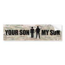 My Son is serves in the military Bumper Stickers