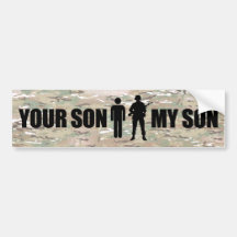 My Son is serves in the military Bumper Stickers
